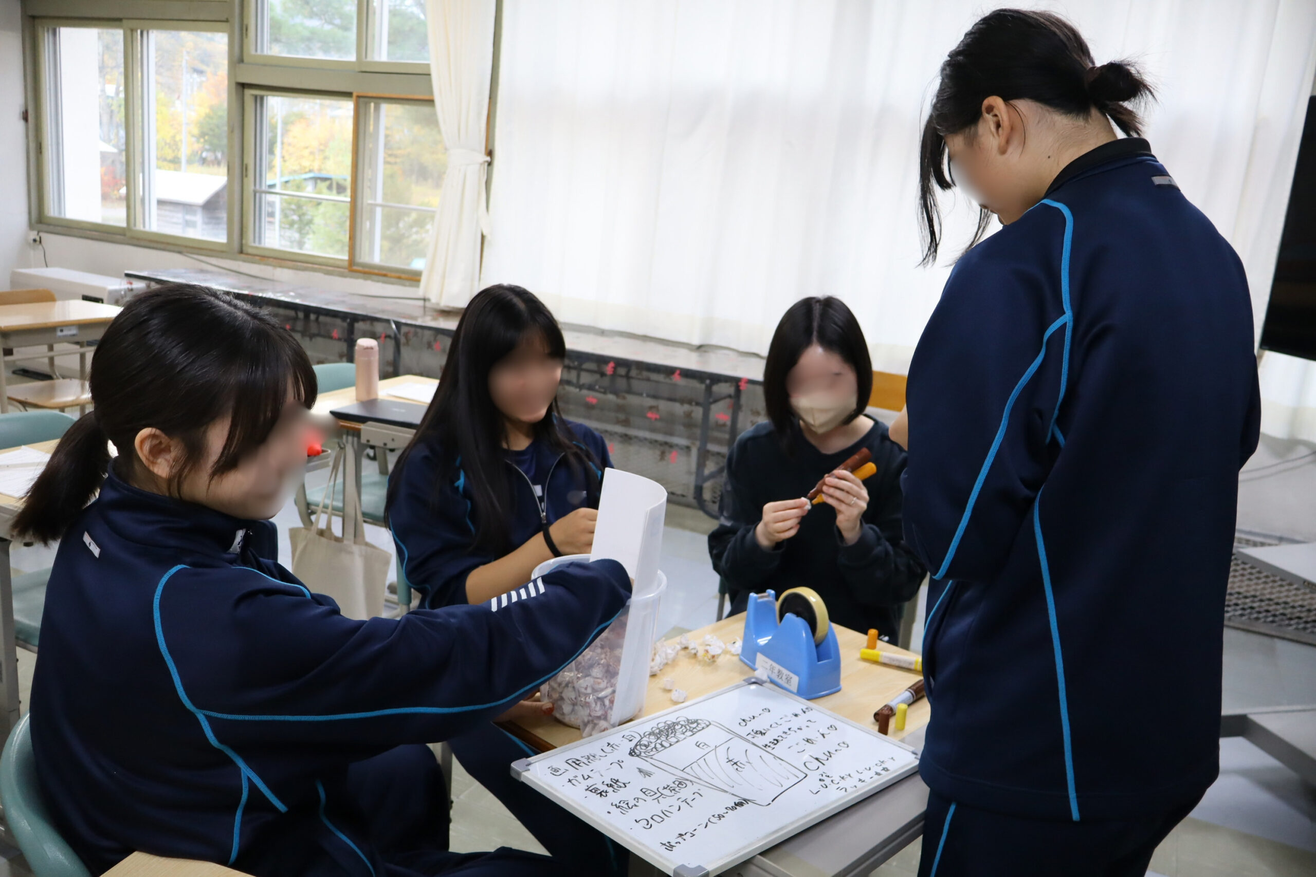 文化祭の準備をしています