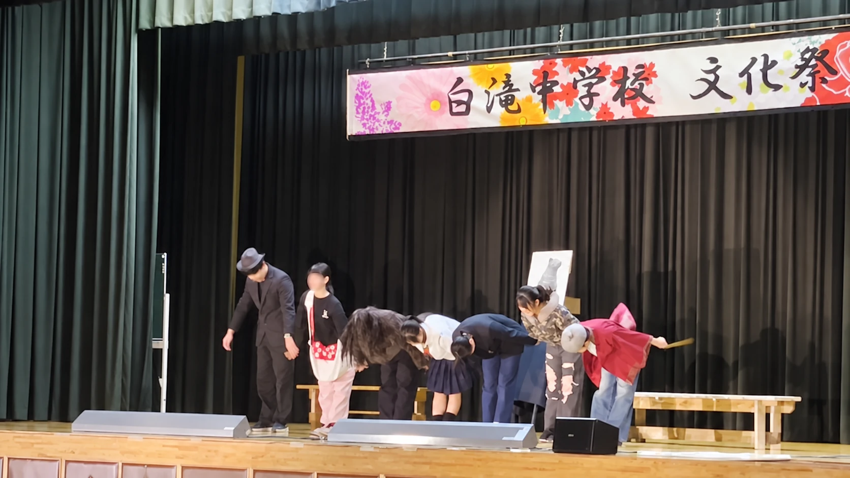文化祭と記念碑の除幕式